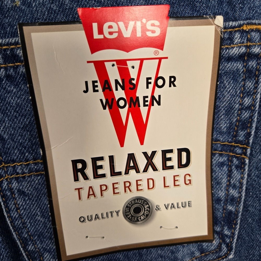 Vintage Levis 950 Jeans Womens 7 (29x31) Blue Tapered Made in USA deadstock NEW - Picture 3 of 12
